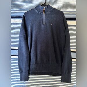 Tommy Hilfiger Navy Zip-Up Sweater
